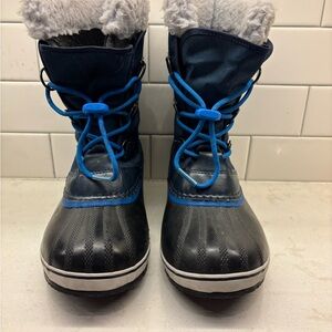 Sorel Kids Snow Boots - Black and Blue